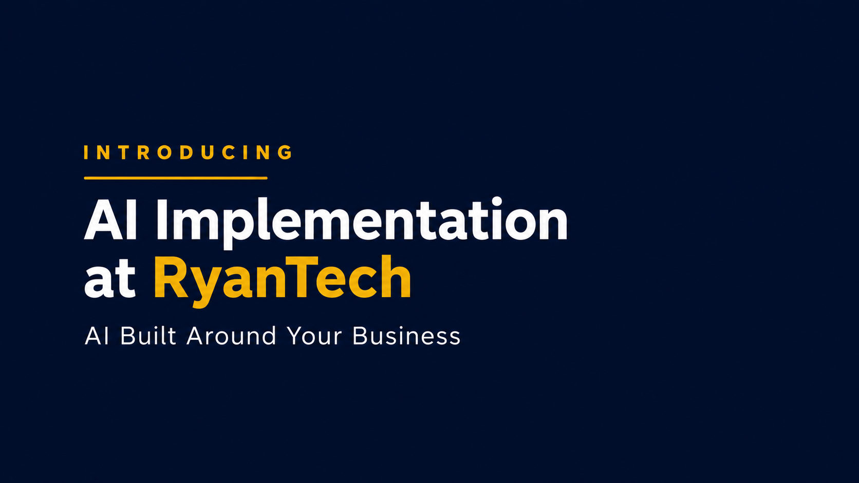 AI Implementation Services | RyanTech